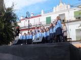 Momento de la actuación de uno de los coros (foto Nicolás García)