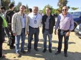 Jesús Villegas, Juan Álvarez, Víctor Mora y Diego Rodríguez, el domingo en el Barrero.
