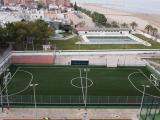 Pista de césped artificial del polideportivo municipal