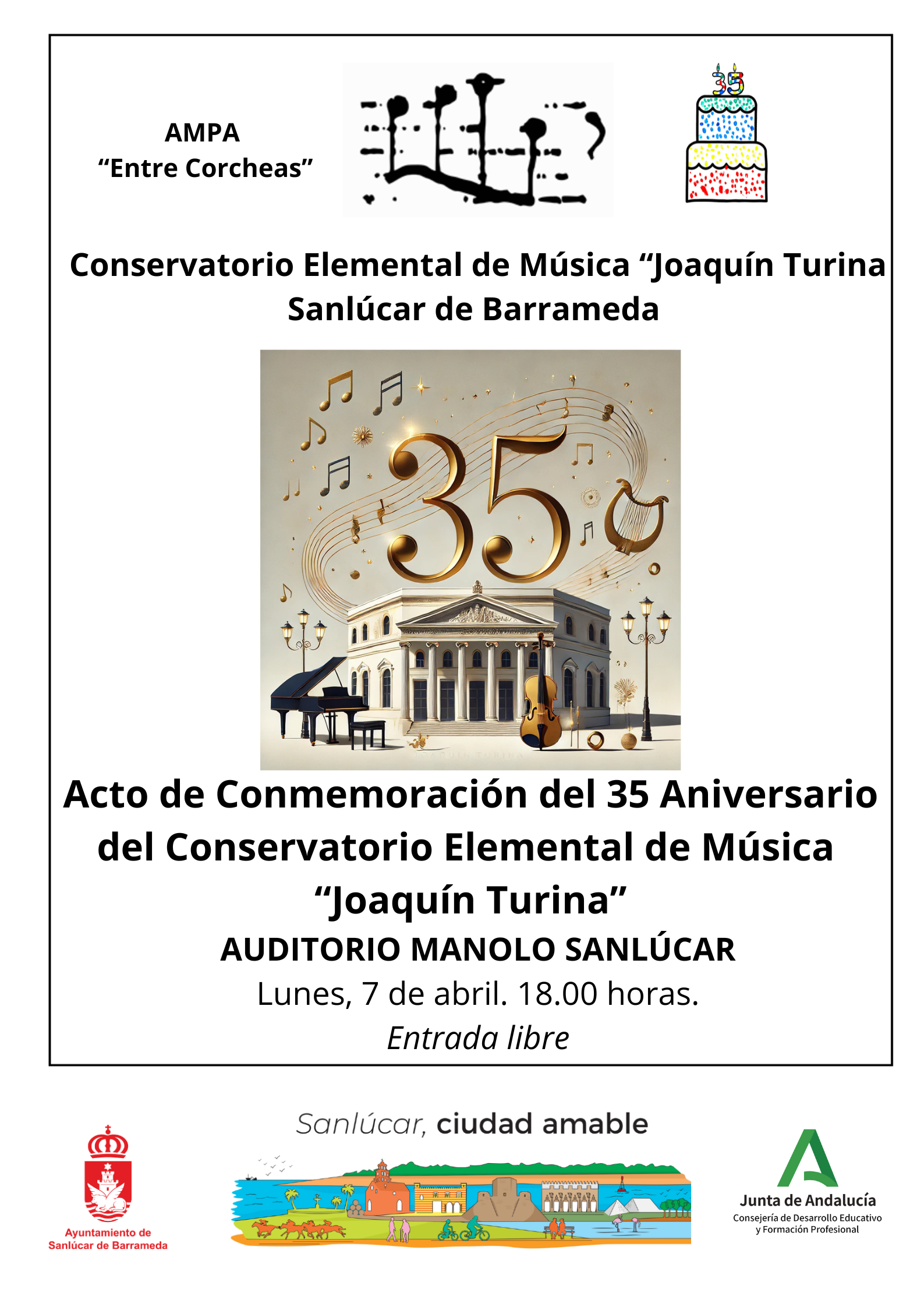 Concierto Conmemoración del 35 Aniversario del Conservatorio Joaquín Turina