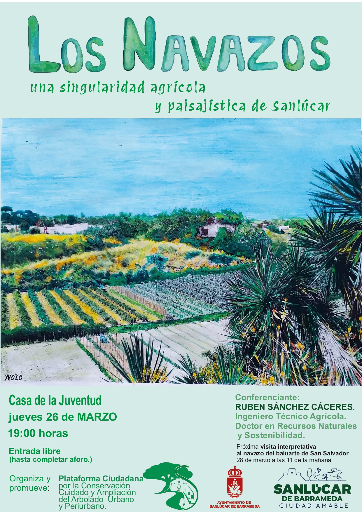 Conferencia 'Los navazos, una singularidad agrícola y paisajística de Sanlúcar'