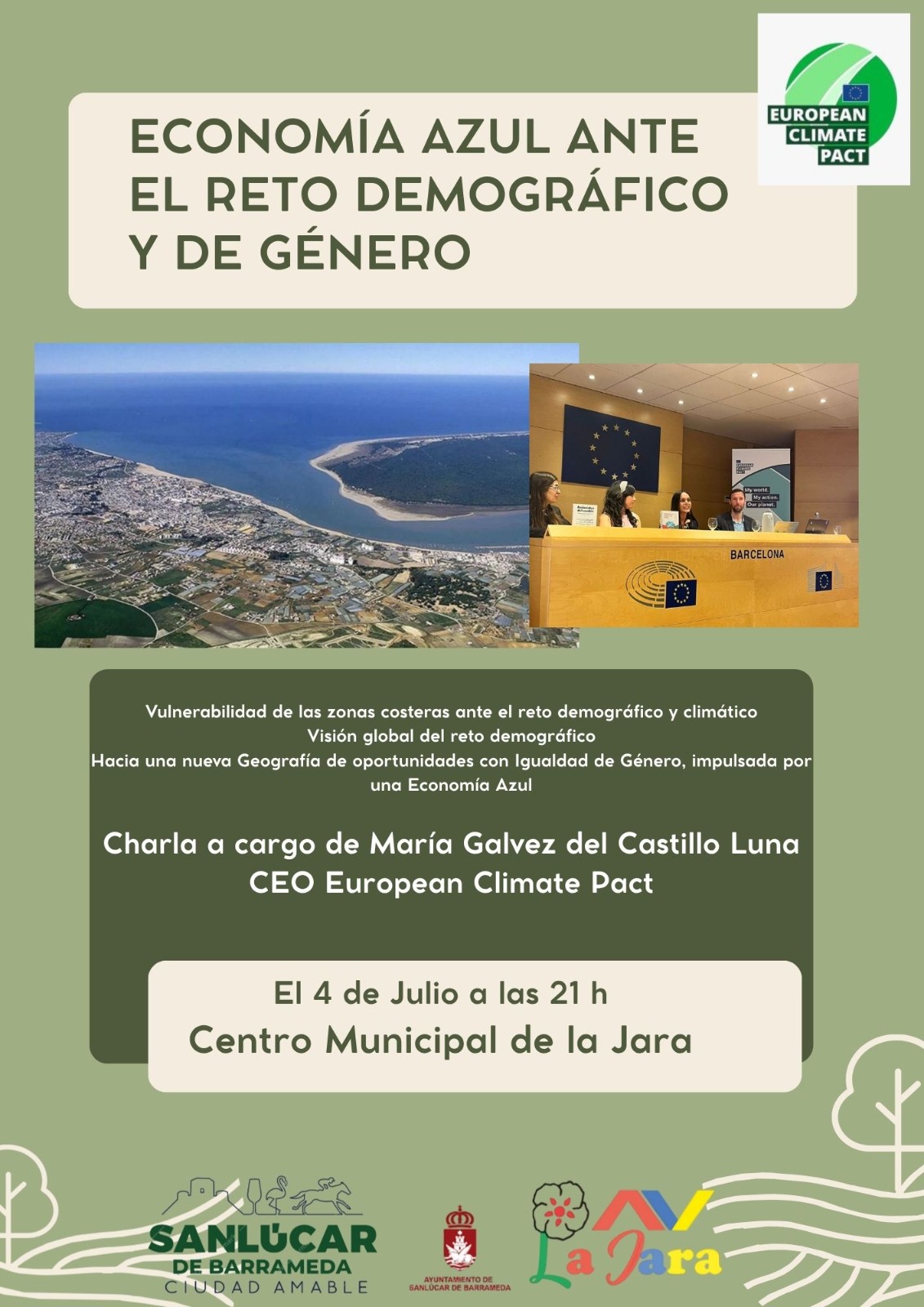 'Economía azul ante el reto demográfico y de género', a cargo de María Gálvez