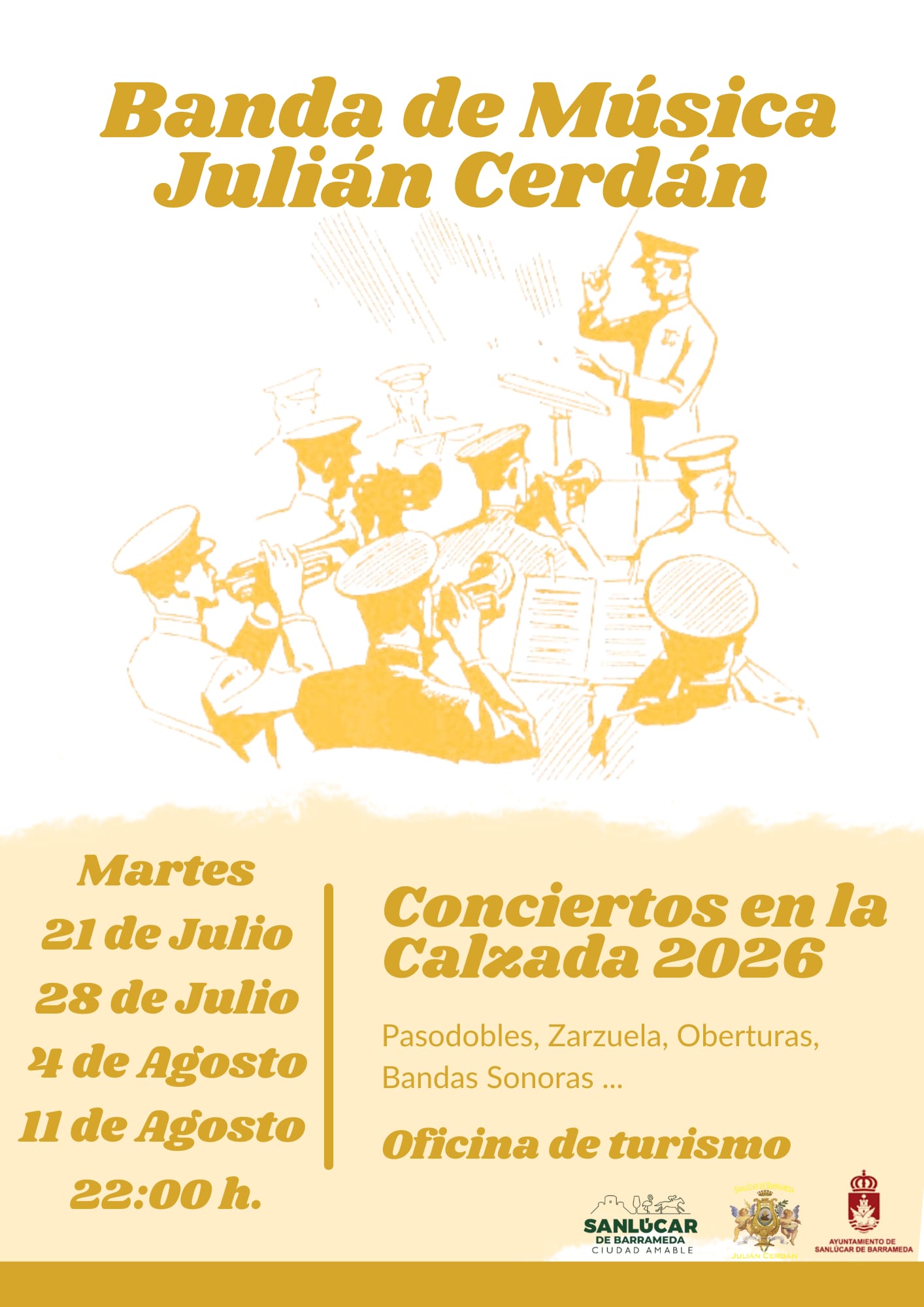 Concierto en la Calzada 2026 por la Asociación Filarmónica Banda de Música Julián Cerdán