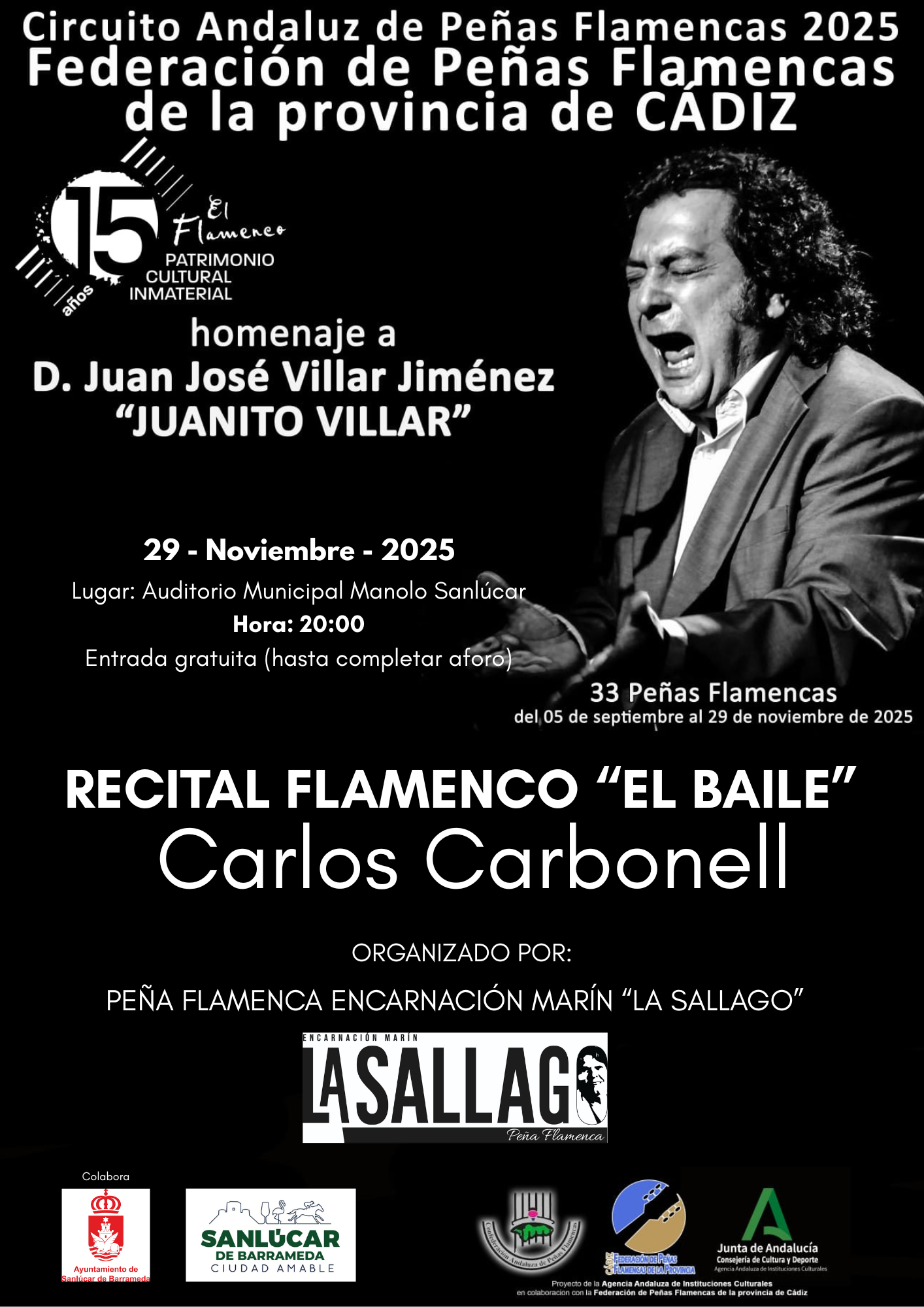 Recital flamenco 'El Baile', Carlos Carbonell