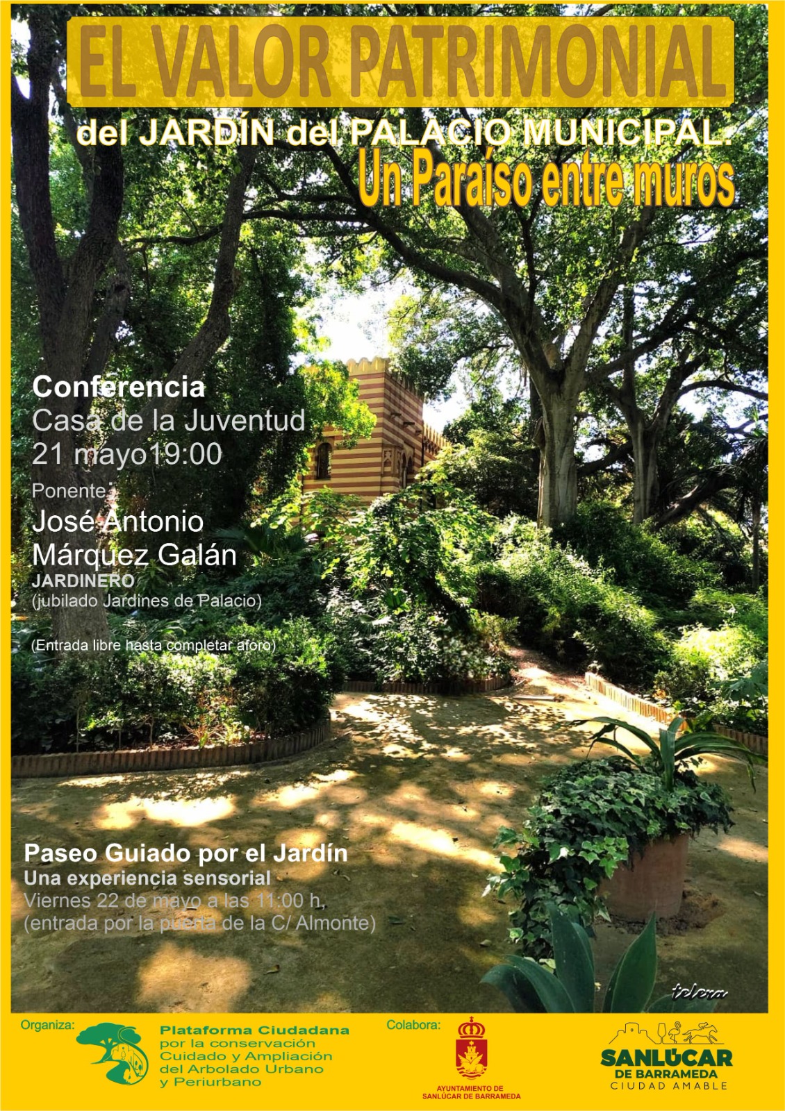 Conferencia 'El valor patrimonial del jardín del Palacio Municipal, un paraíso entre muros'