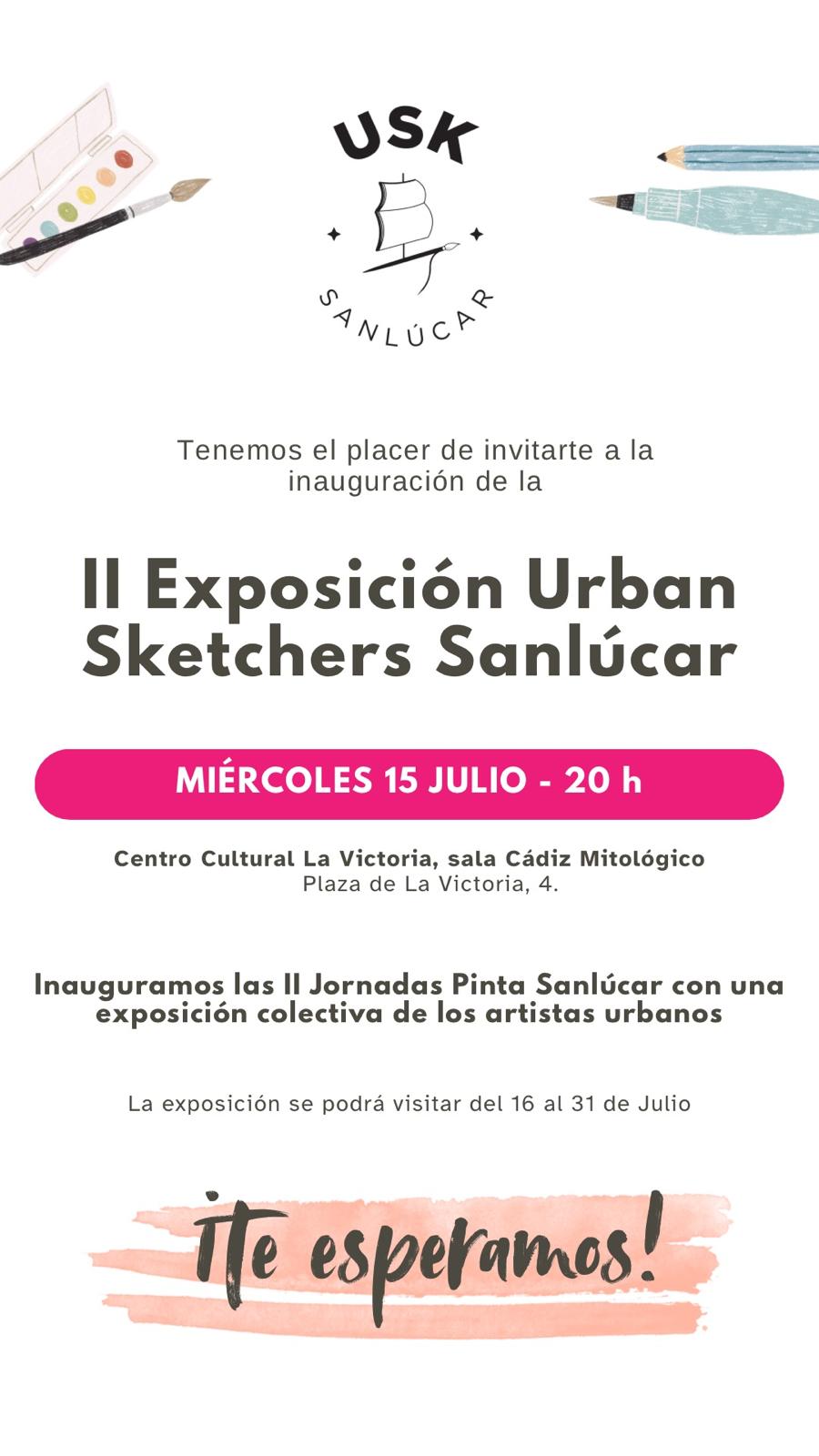Exposición Urban Sketchers Sanlúcar (USK)