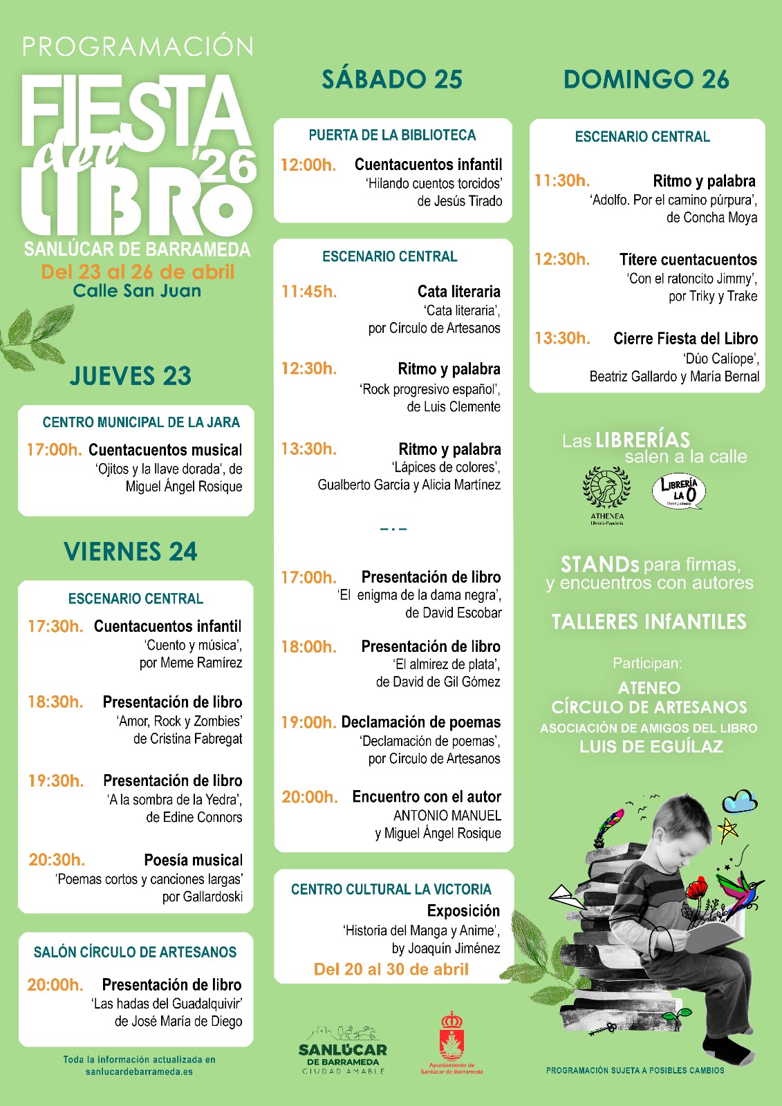 Programación Fiesta del Libro 2026