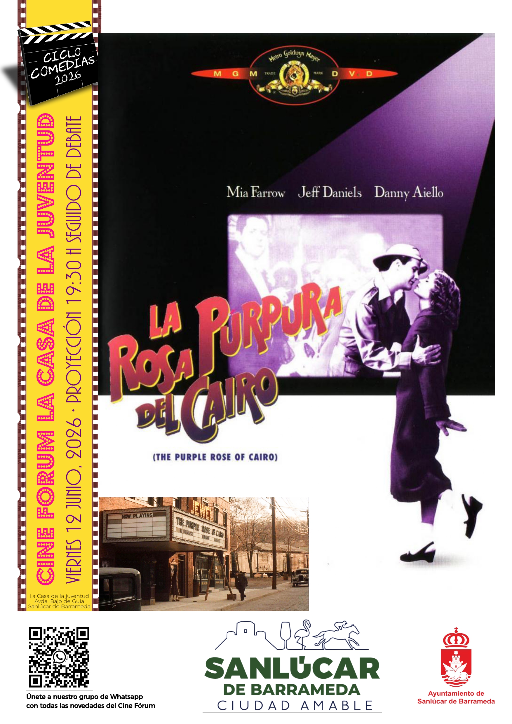 Cinefórum 'La rosa púrpura del Cairo'