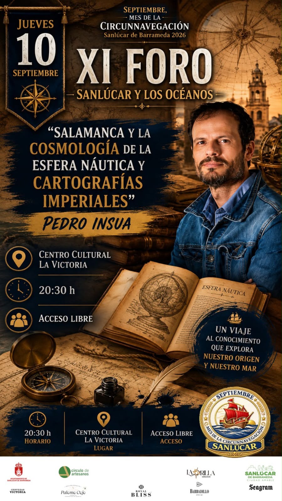 XI Foto Sanlúcar y los Océanos 'Salamanca y la cosmología de la esfera naútica y cartografías imperiales' de Pedro Insua 