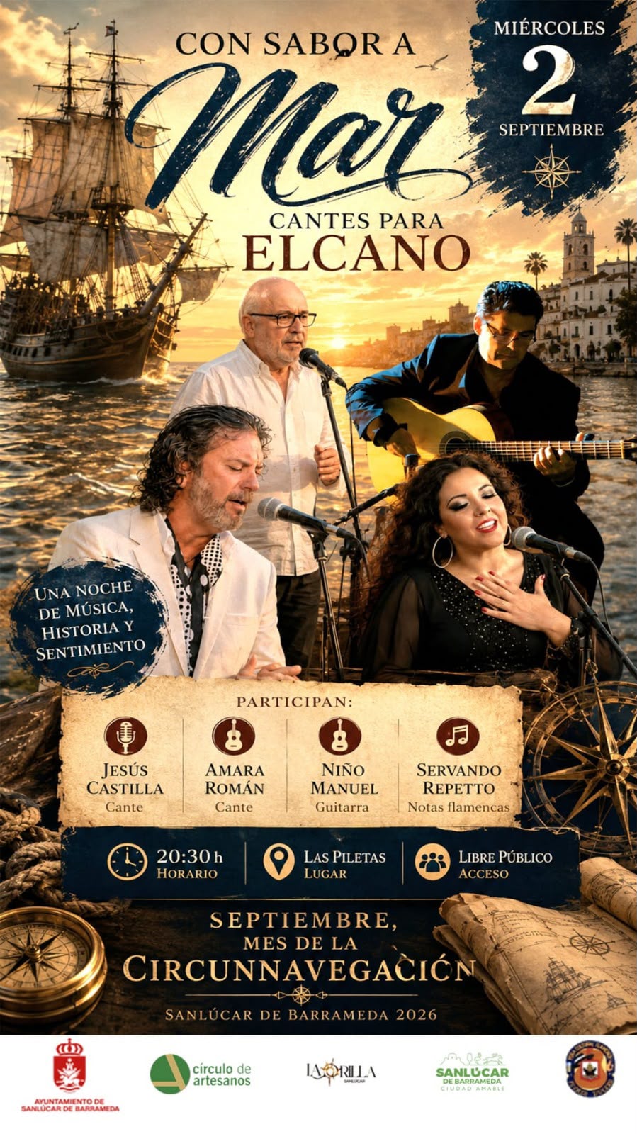 Concierto: 'Con sabor a mar'. Cantes para Elcano.