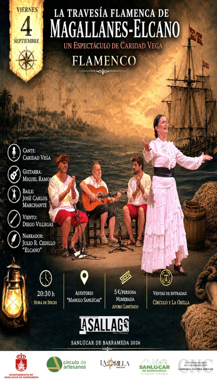 Concierto 'La travesía flamenca de Magallanes-Elcano', un espectáculo de Cari Vega