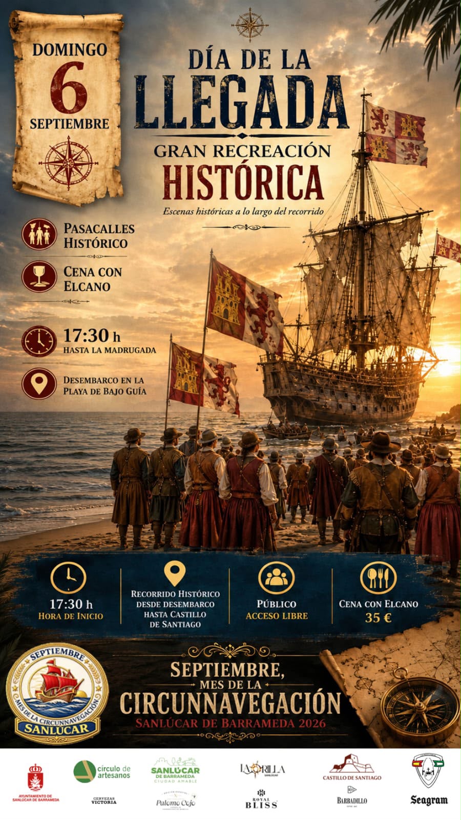 Gran recreación histórica. Día de la Llegada