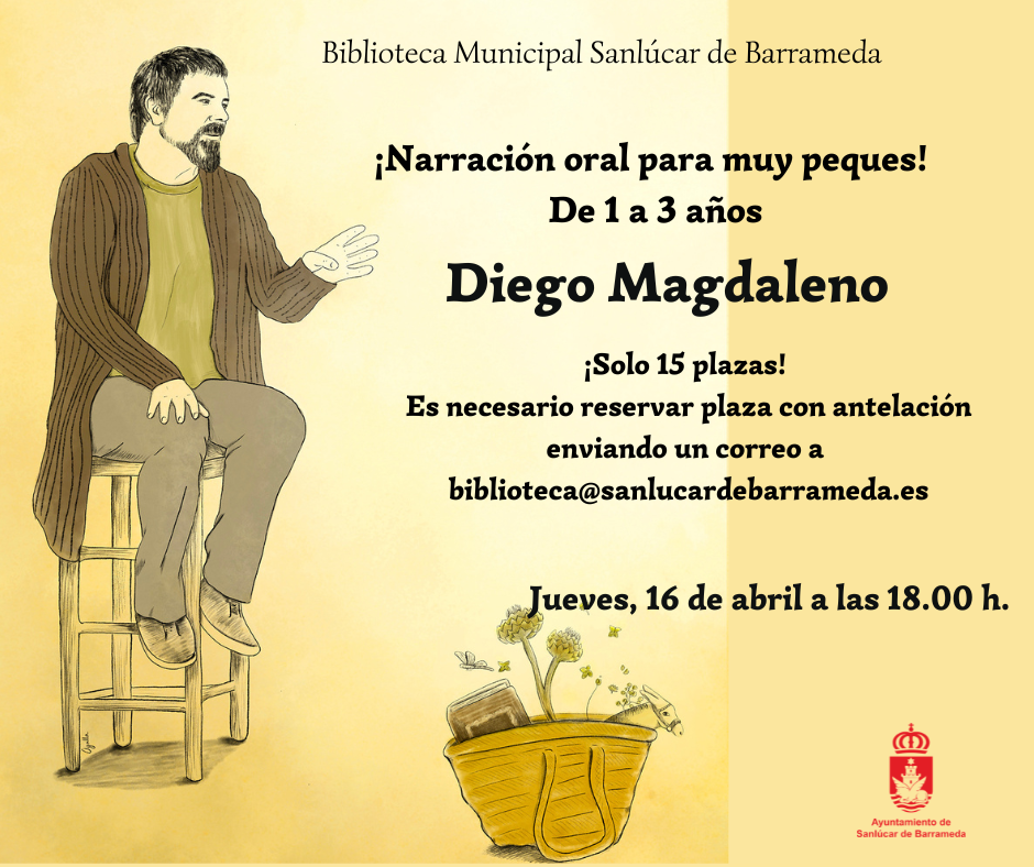 Narración oral con Diego Magdaleno para niños de 1 a 3 años