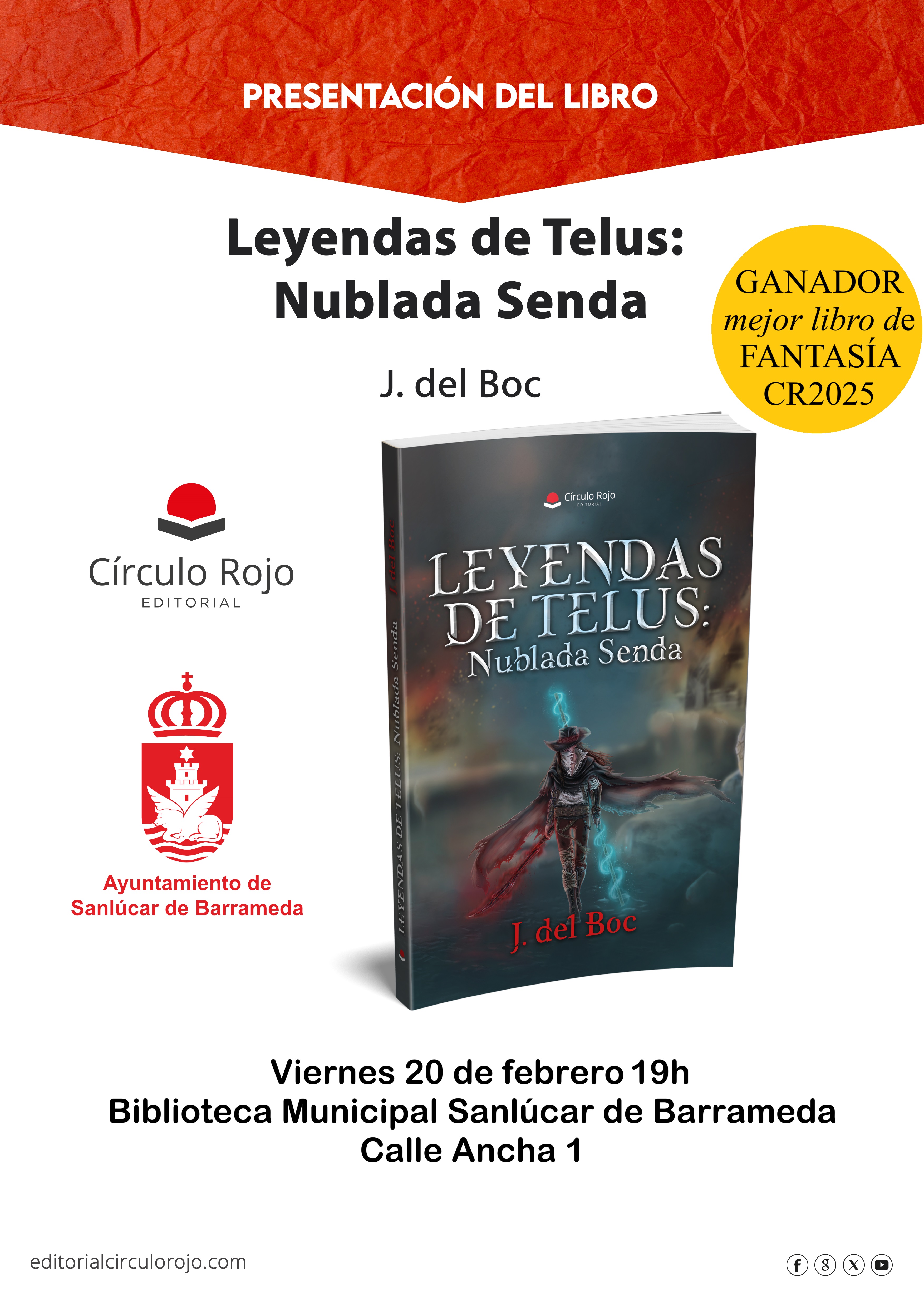 Presentación del libro 'Leyenda de Telus: Nublada Senda' de J del Boc