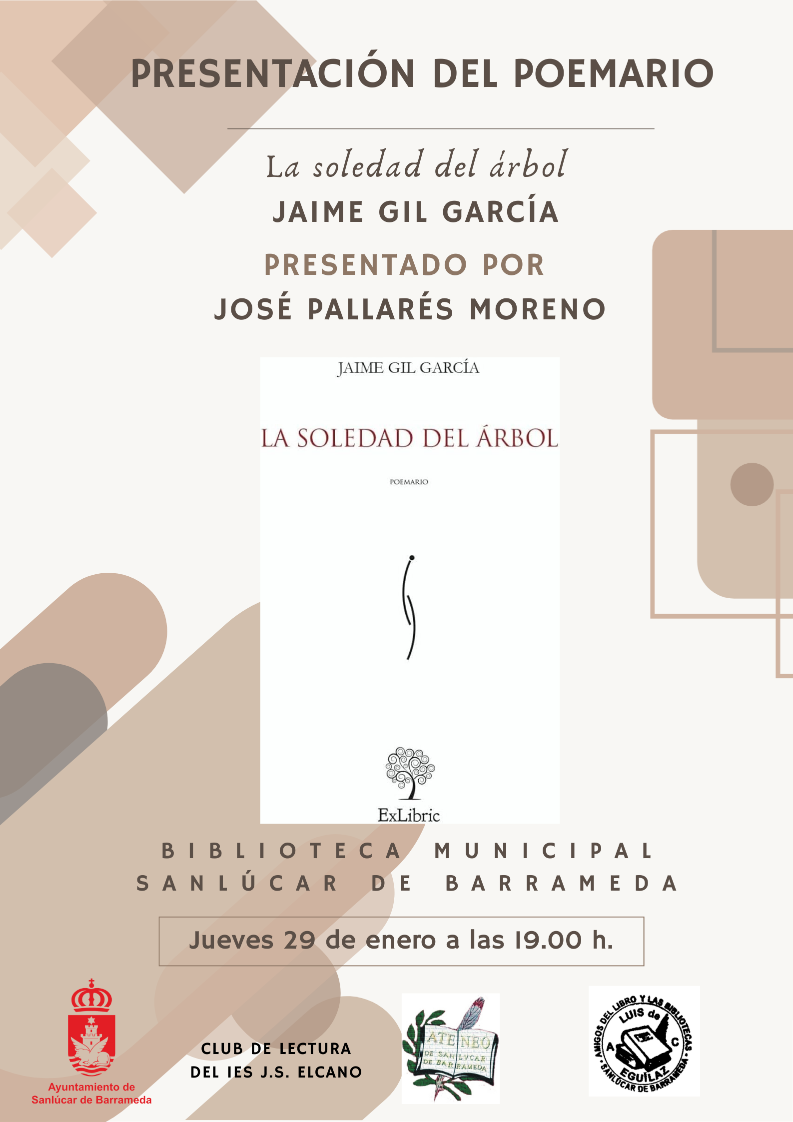 Presentación poemario 'La soledad del árbol' de Jaime Gil García