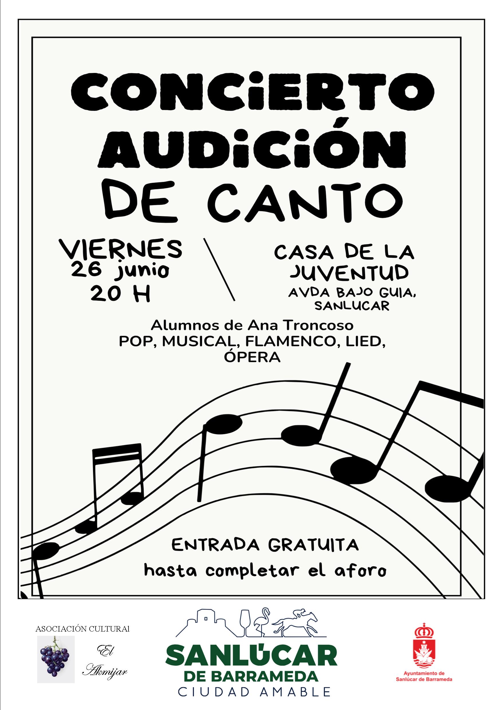 Audición Fin de Curso de los alumnos de Ana Troncoso